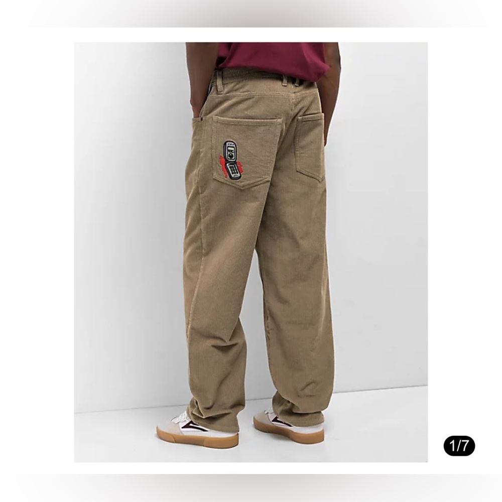 Empyre Skate Phone Khaki Corduroy Pants